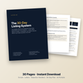 The 30-Day Listing System - real estate agent prospecting scripts, expired listing letters and objection handlers PDF